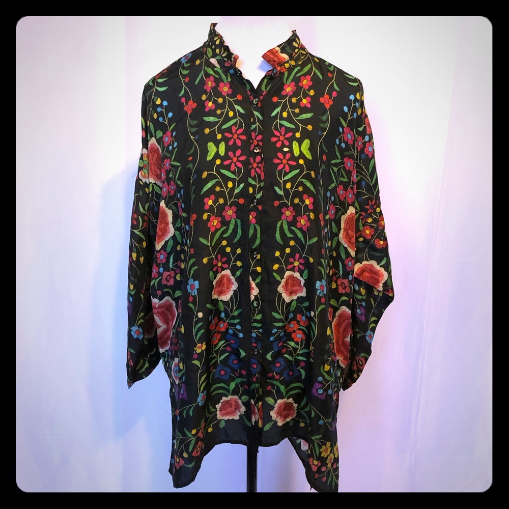 JOHNNY WAS SHIRT/ TUNIC - SIZE M - NEW WITH TAGS